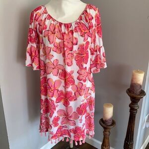 Simply Southern | Sarasota Floral Tassel Dress | L